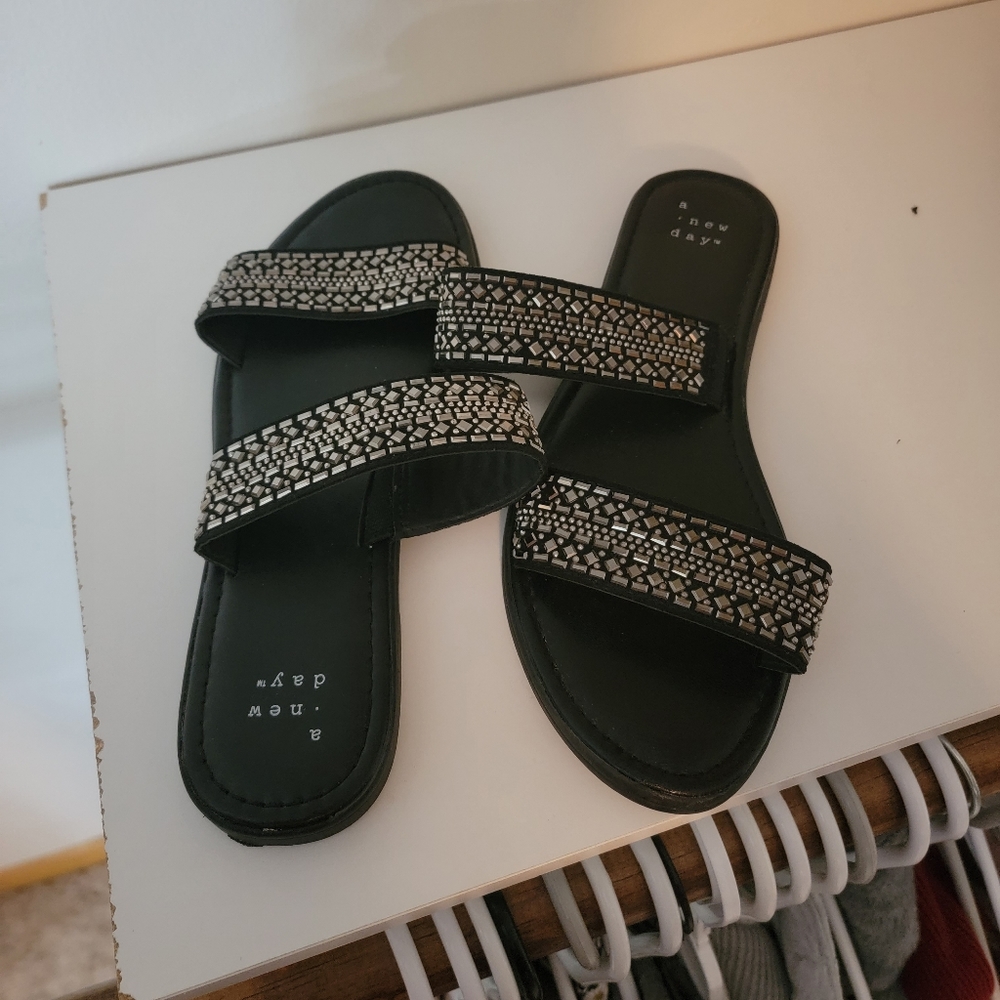 Black Gem Sandal